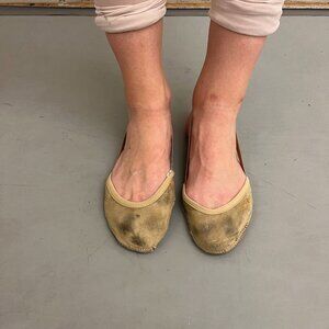 5 pairs Dance half soles/turners, rhythmic gymnastics toe shoes very used B